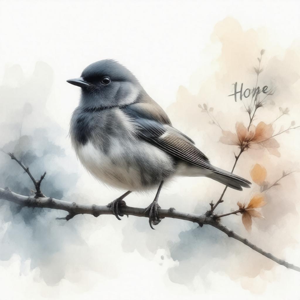 AI-created image of Hope is the thing with feathers