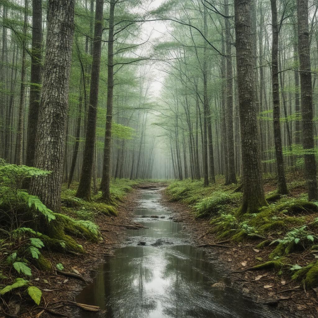 Click to view larger image AI-created image of Hopkins Memorial Forest