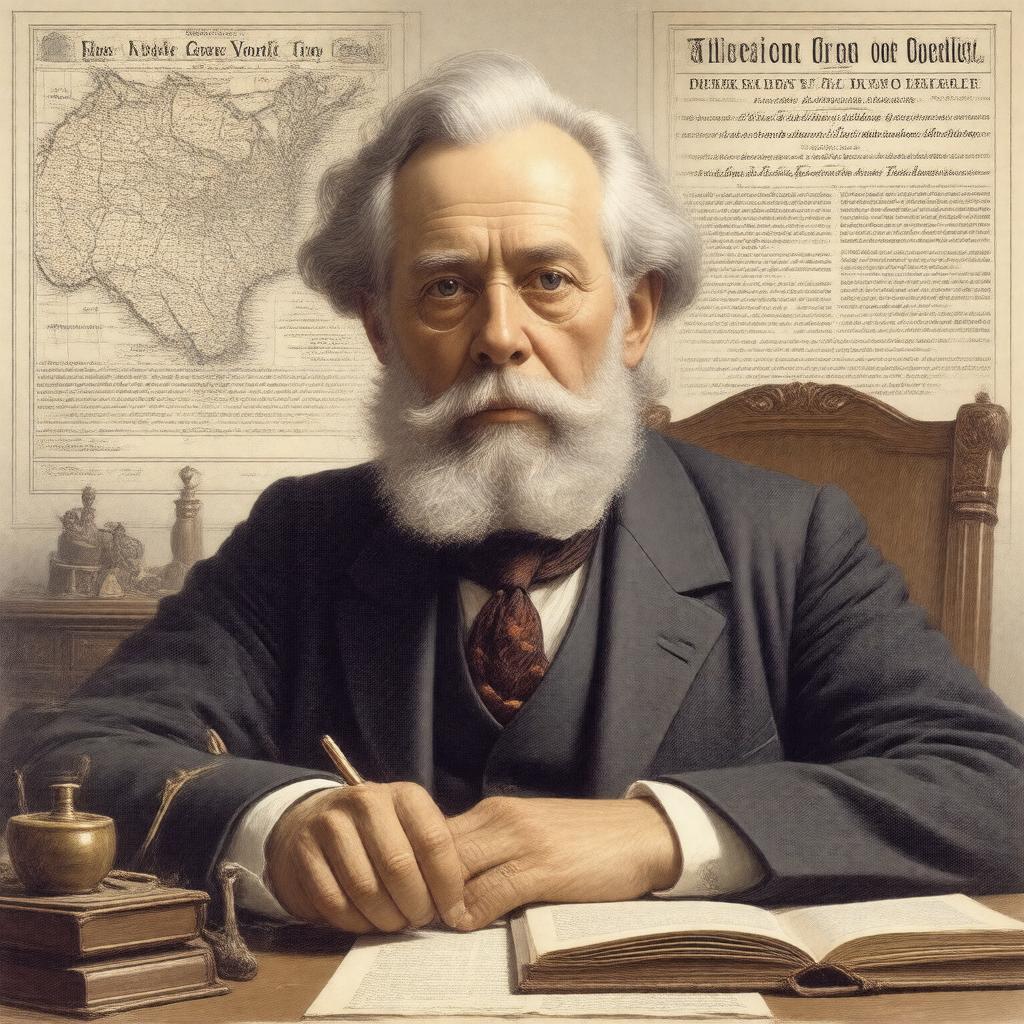 AI-created image of Horace Greeley