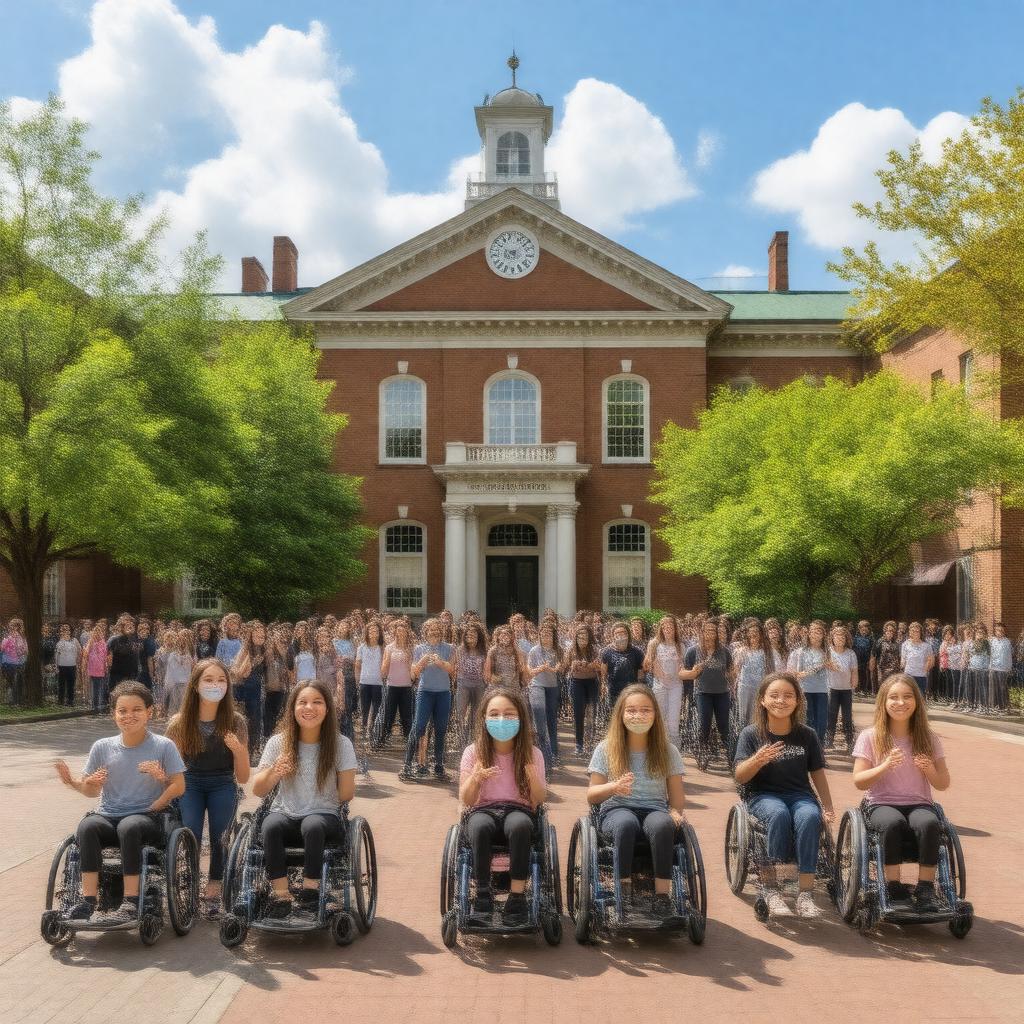 Click to view larger image AI-created image of Horace Mann School for the Deaf and Hard of Hearing