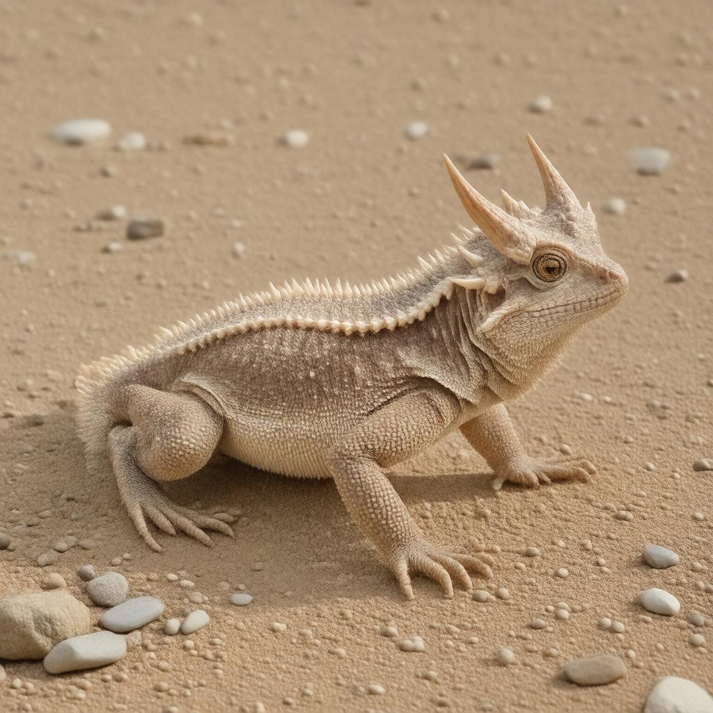 AI-created image of Horned Lizard