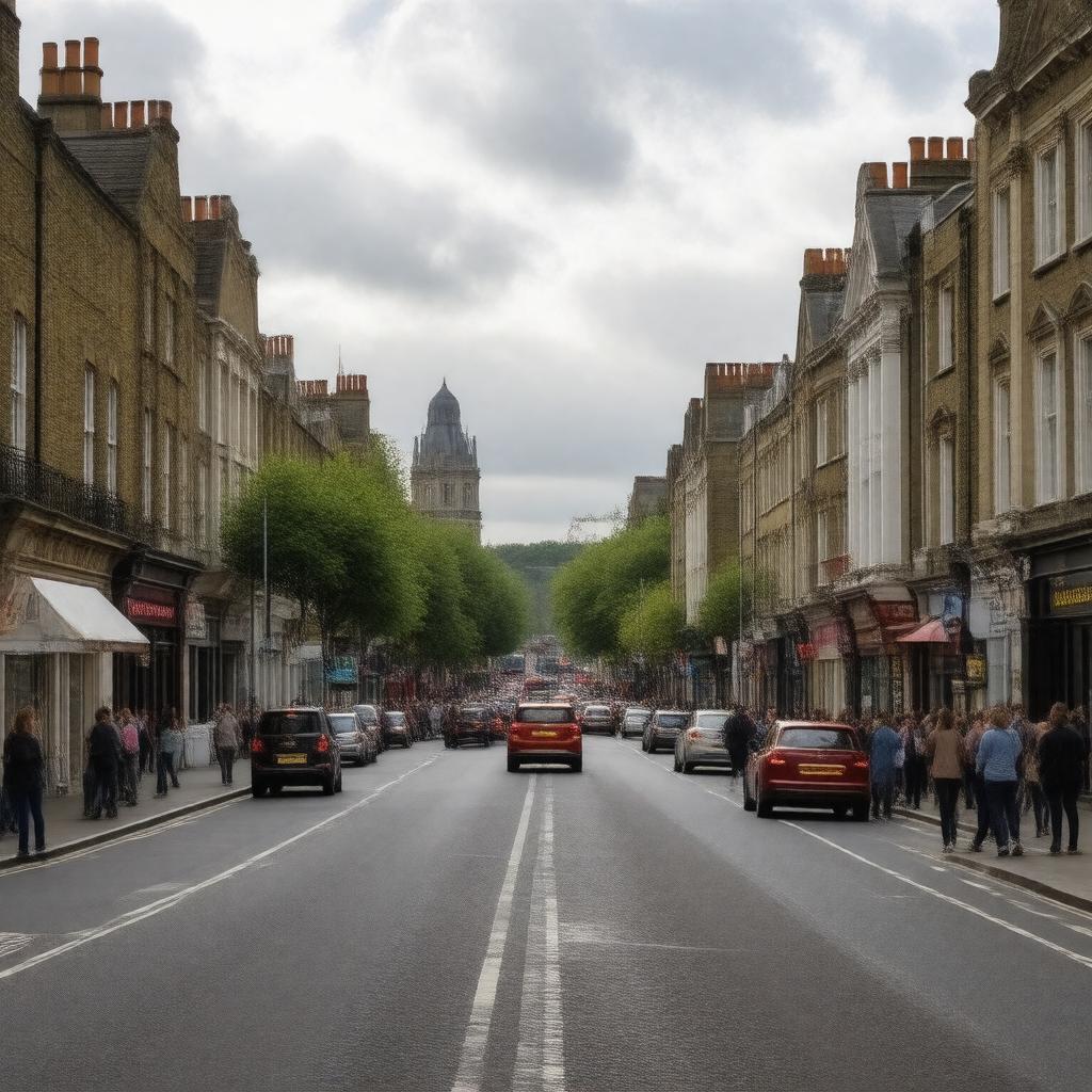 AI-created image of Hornsey Road, London N7 7AJ, England