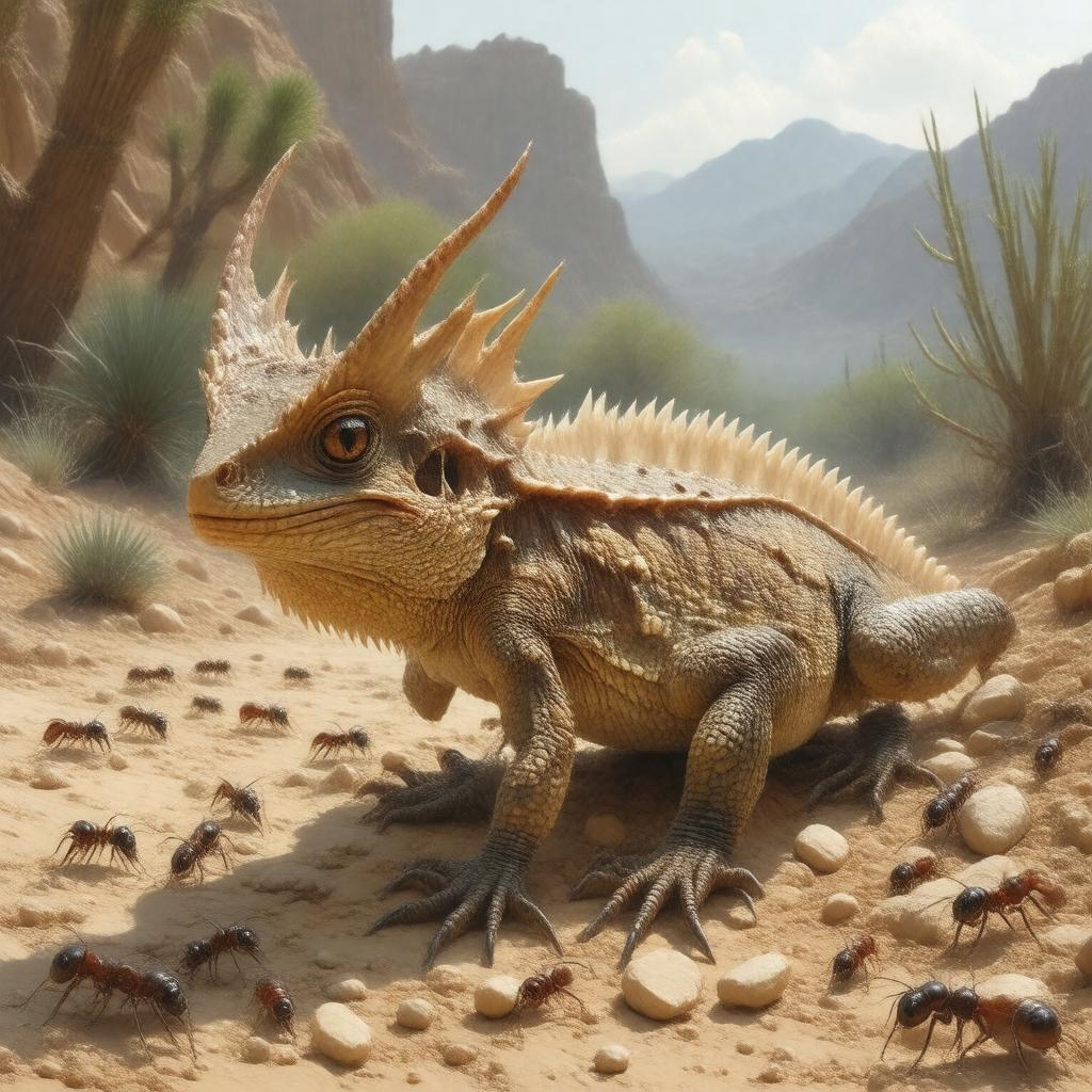 AI-created image of Horny toad