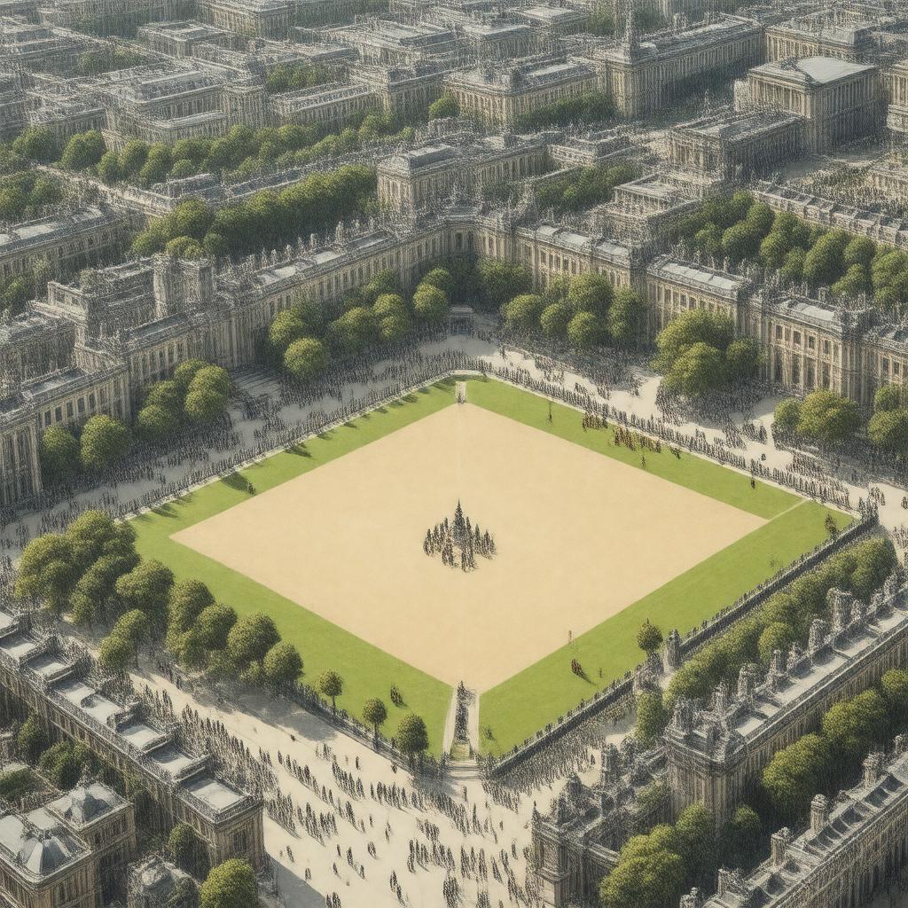 AI-created image of Horse Guards Parade