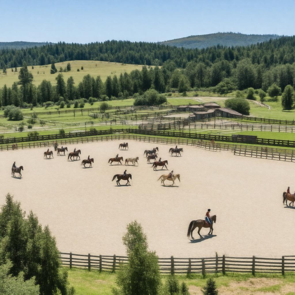 AI-created image of Horse Park at Woodside