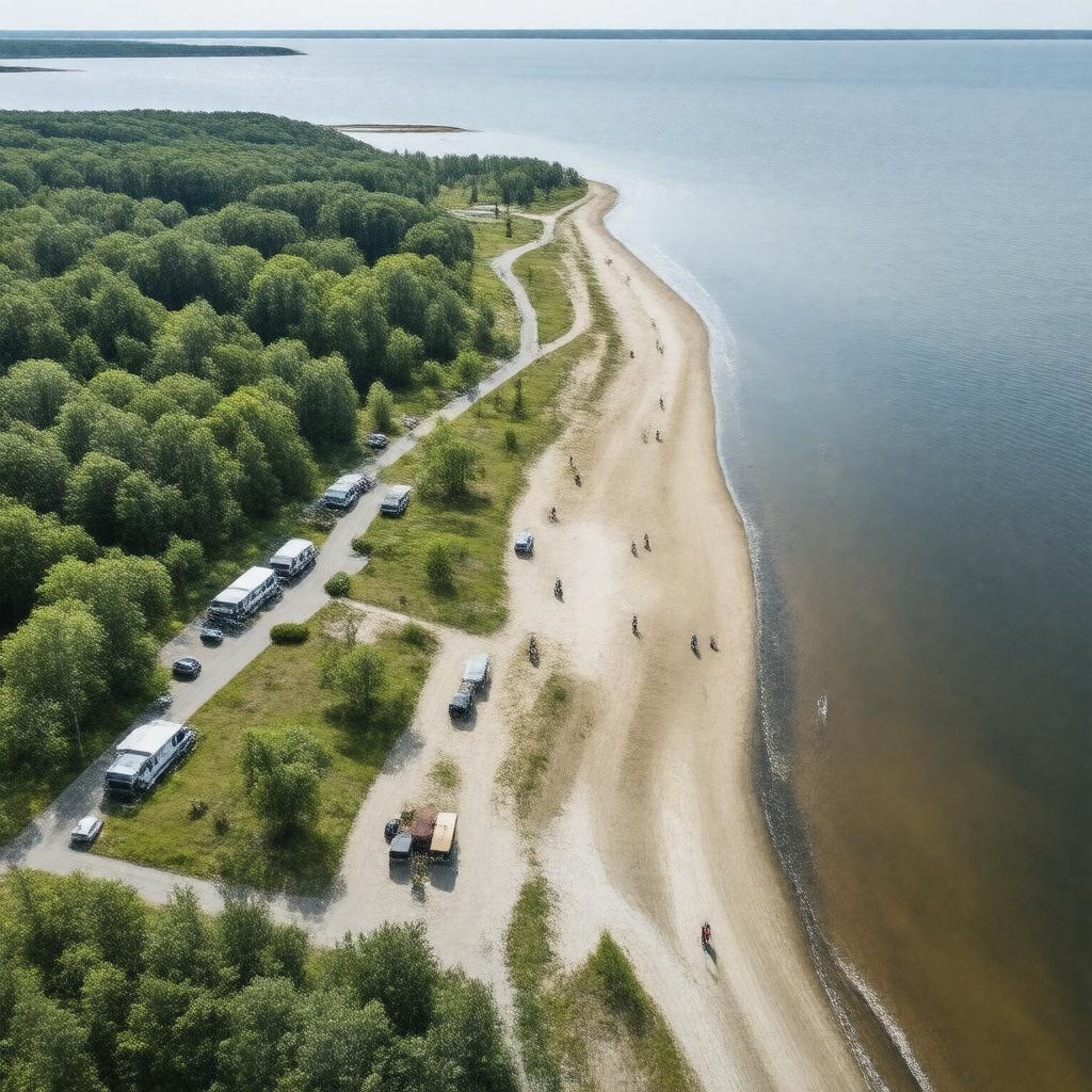 Click to view larger image AI-created image of Horseneck Beach State Reservation