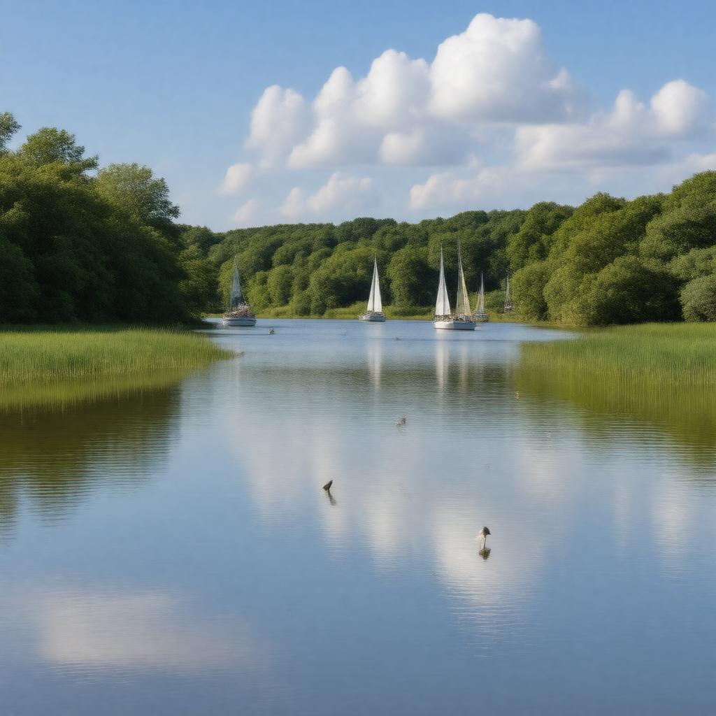 AI-created image of Horsey Mere