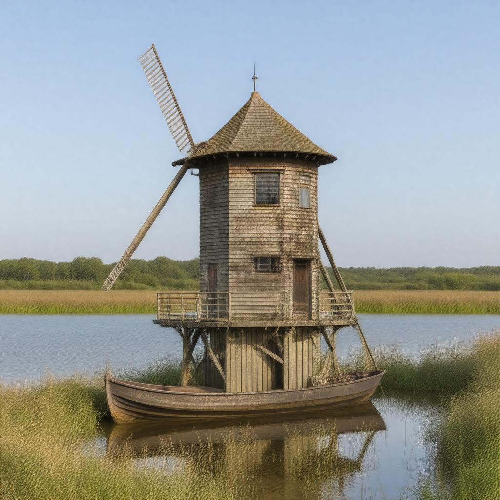 AI-created image of Horsey Windpump
