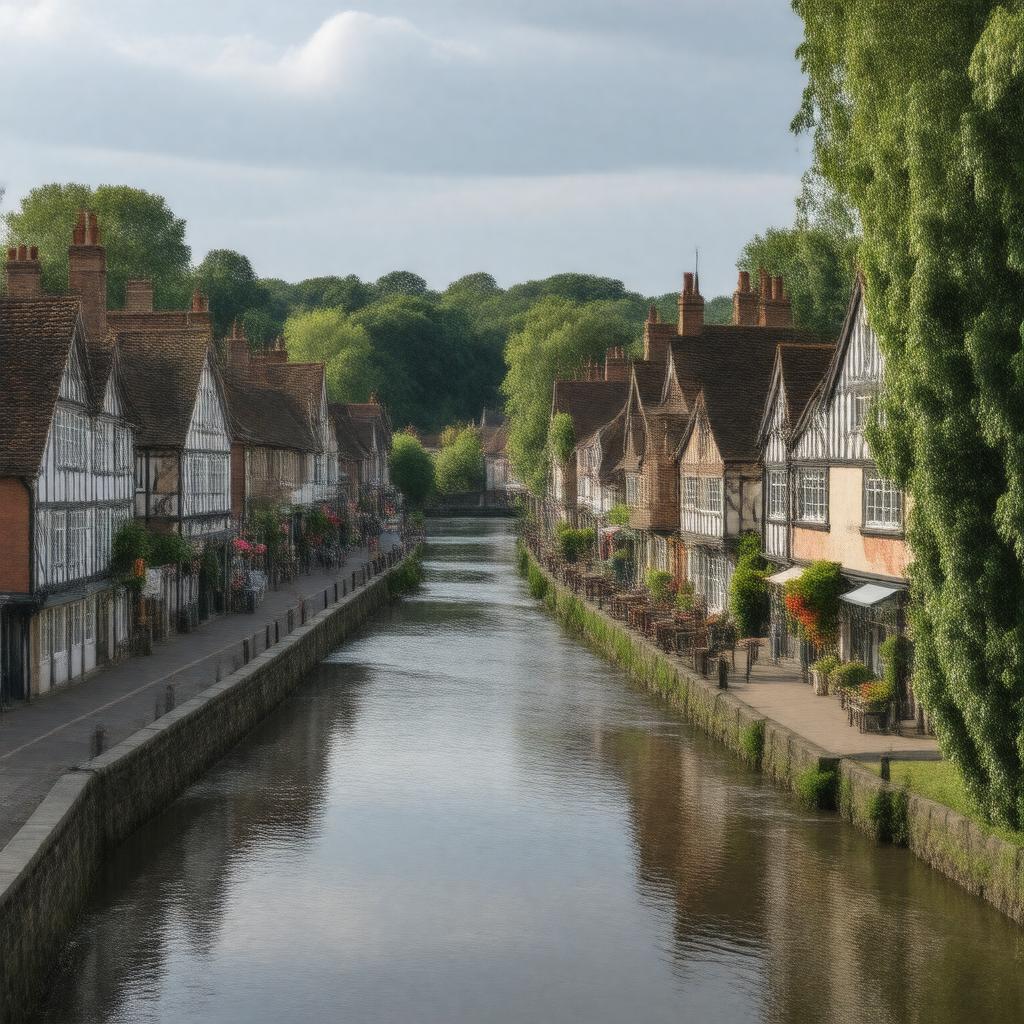 AI-created image of Horsham, Sussex, England