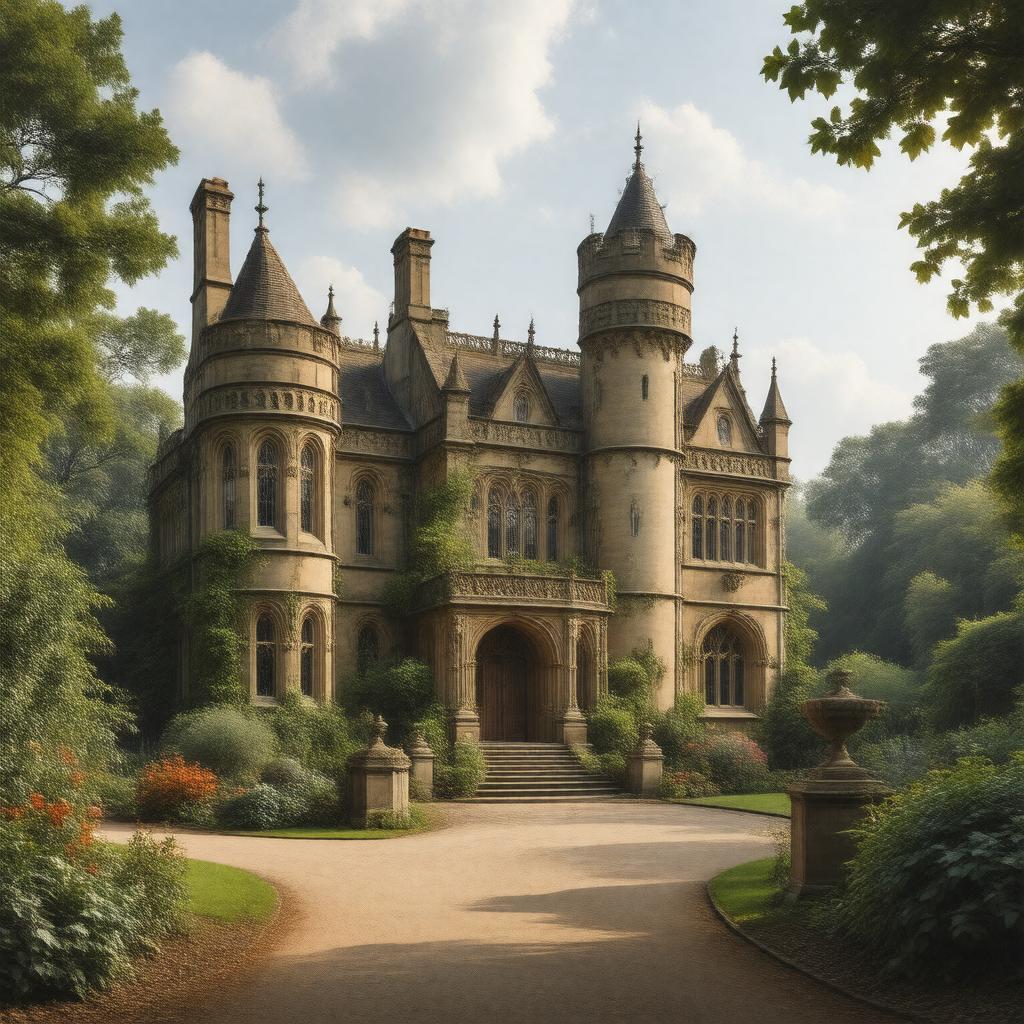 AI-created image of Horsley Towers
