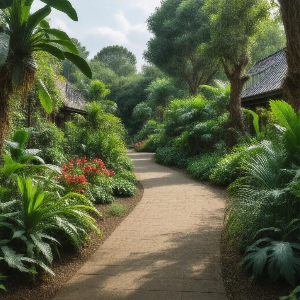 AI-created image of Hortus Botanicus Leiden