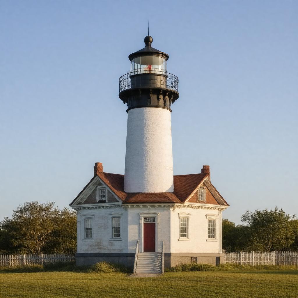 Click to view larger image AI-created image of Hospital Point Range Front Light