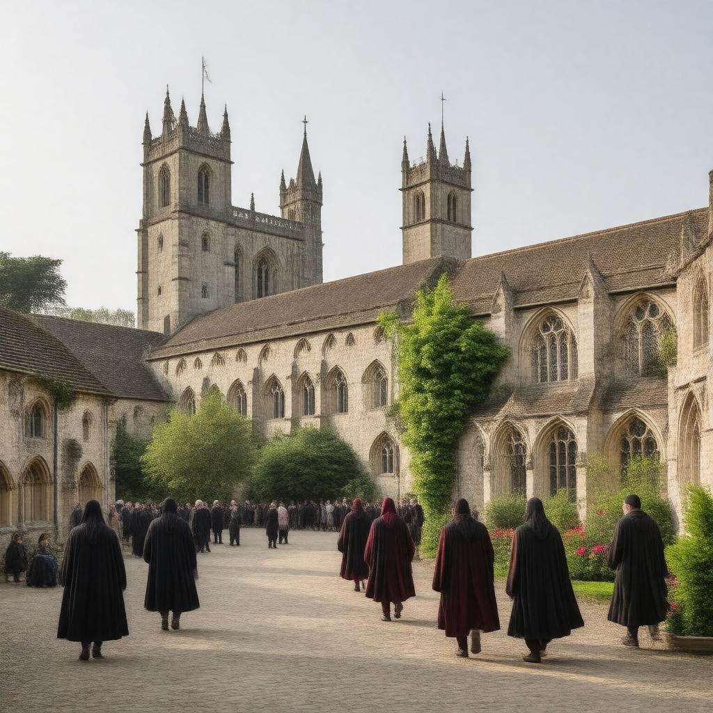 AI-created image of Hospital of St Cross