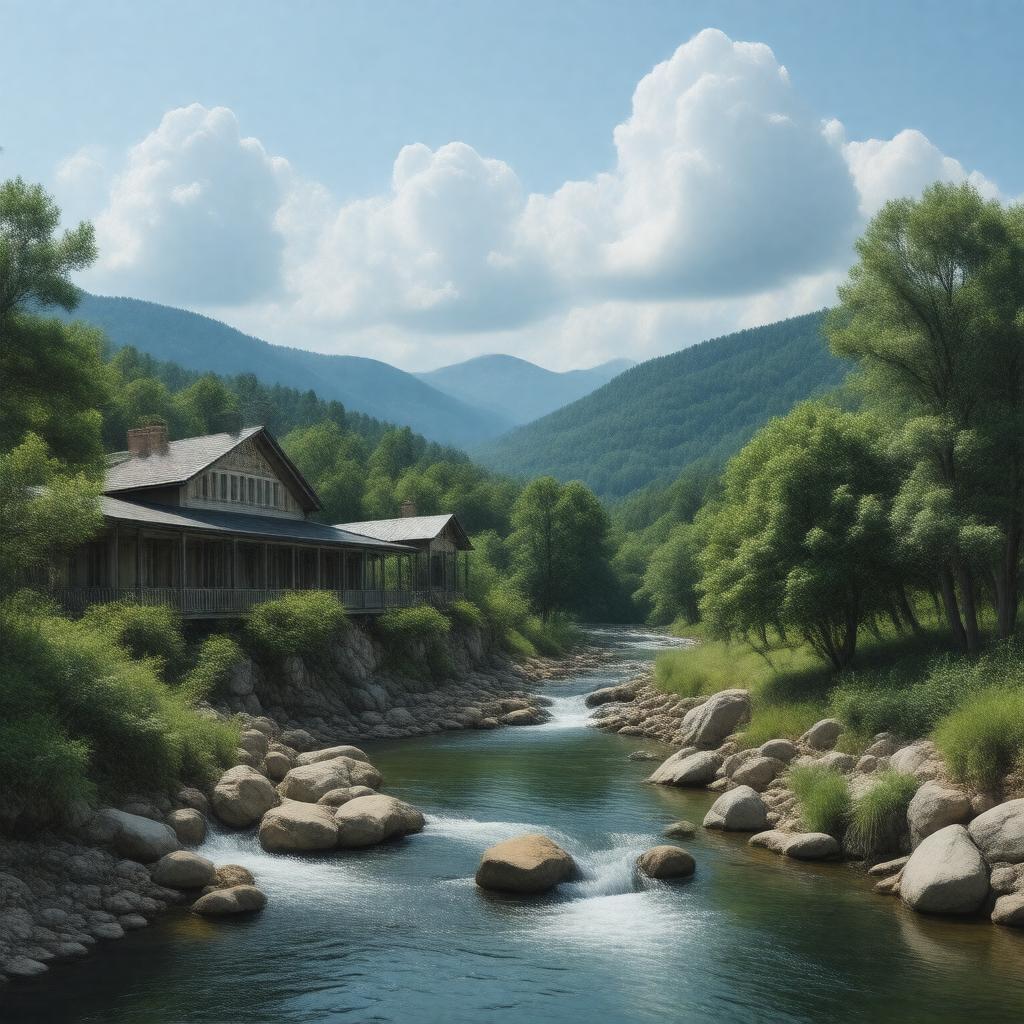 AI-created image of Hot Springs National Park