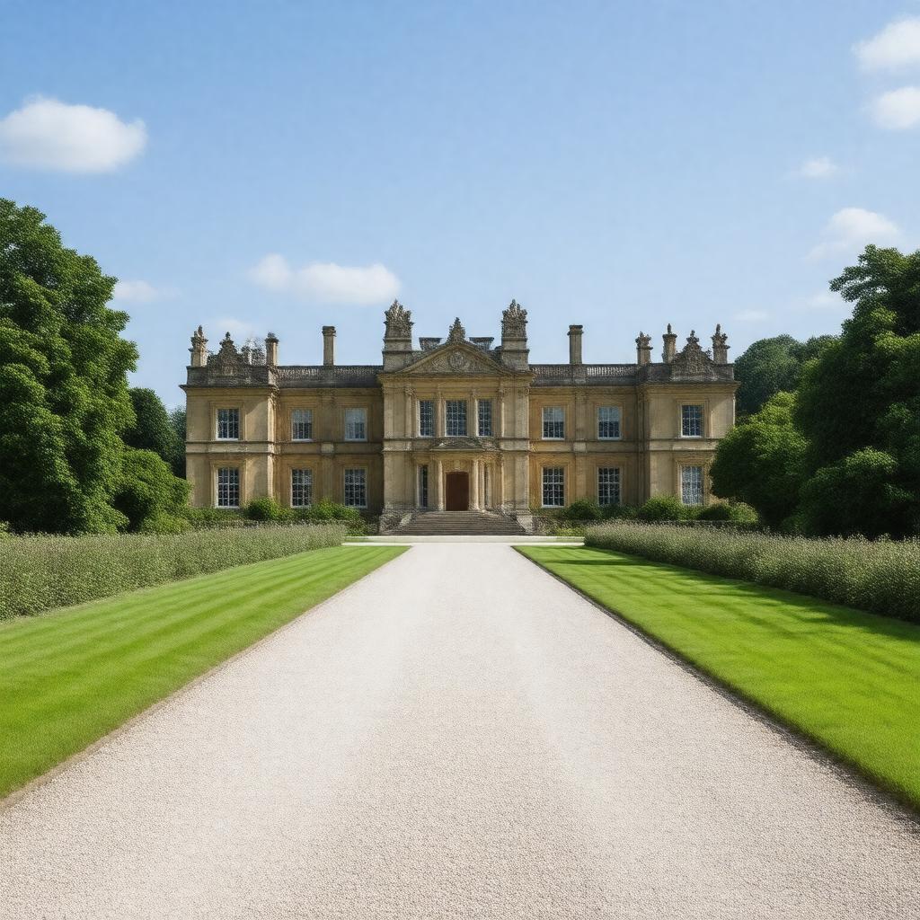 AI-created image of Houghton Hall