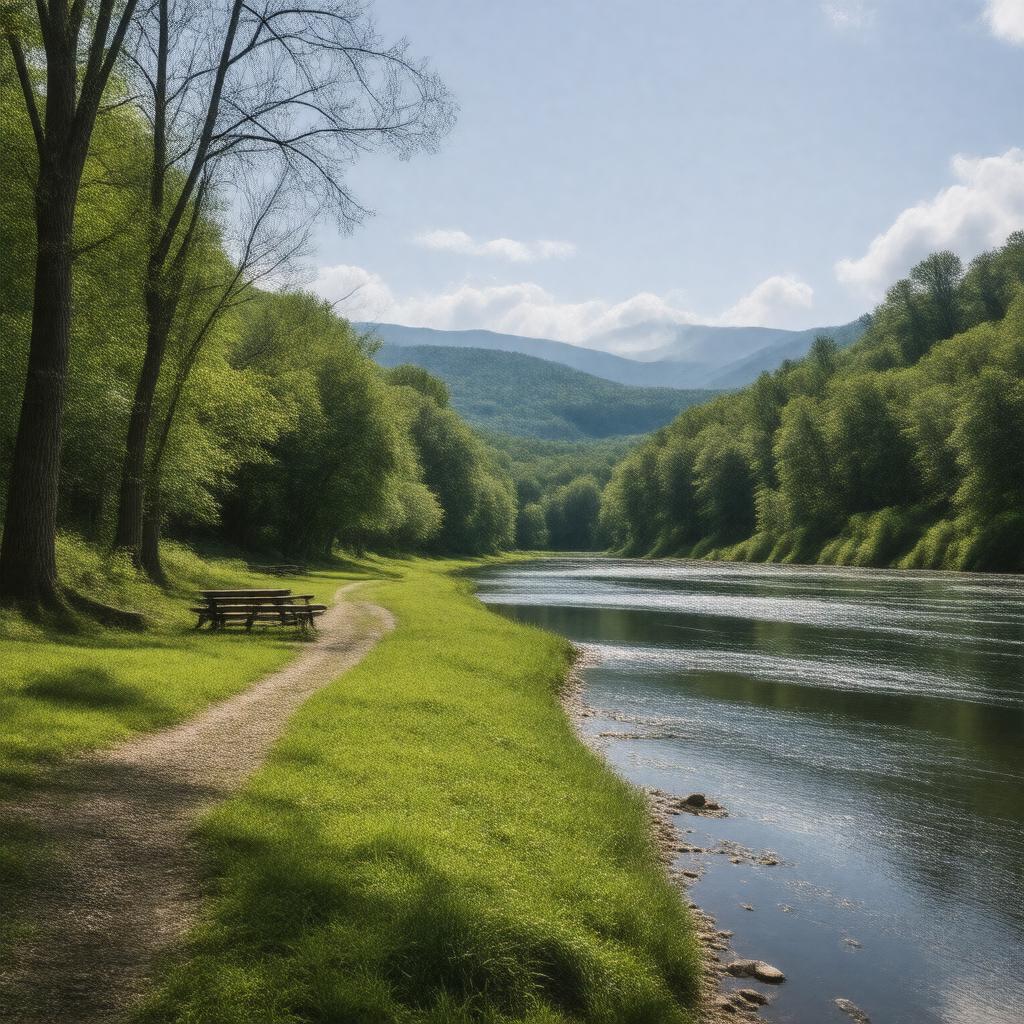 AI-created image of Housatonic Meadows State Park