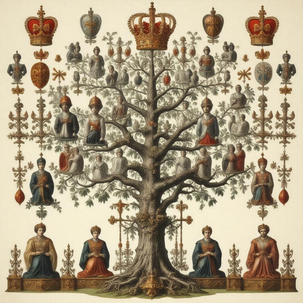 Click to view larger image AI-created image of House of Romanov (by marriage)