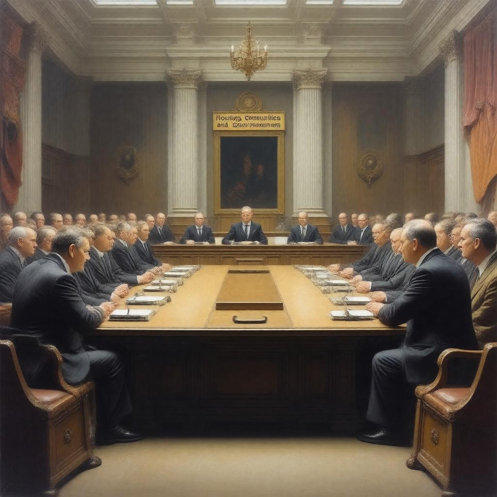 Click to view larger image AI-created image of Housing, Communities and Local Government Committee