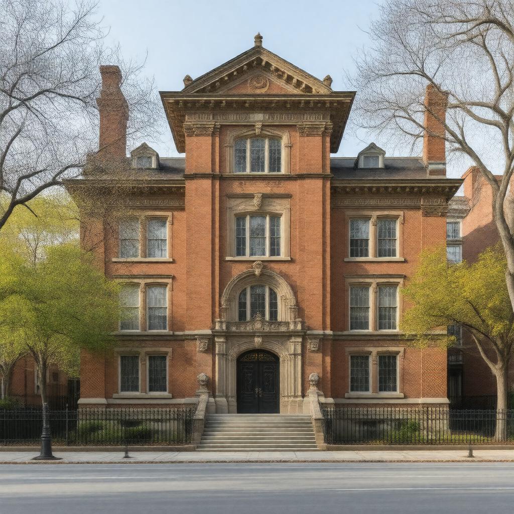 Click to view larger image AI-created image of Houston Hall