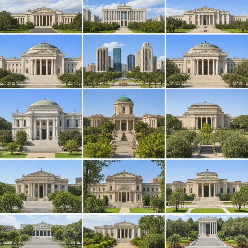 AI-created image of Houston Museum District