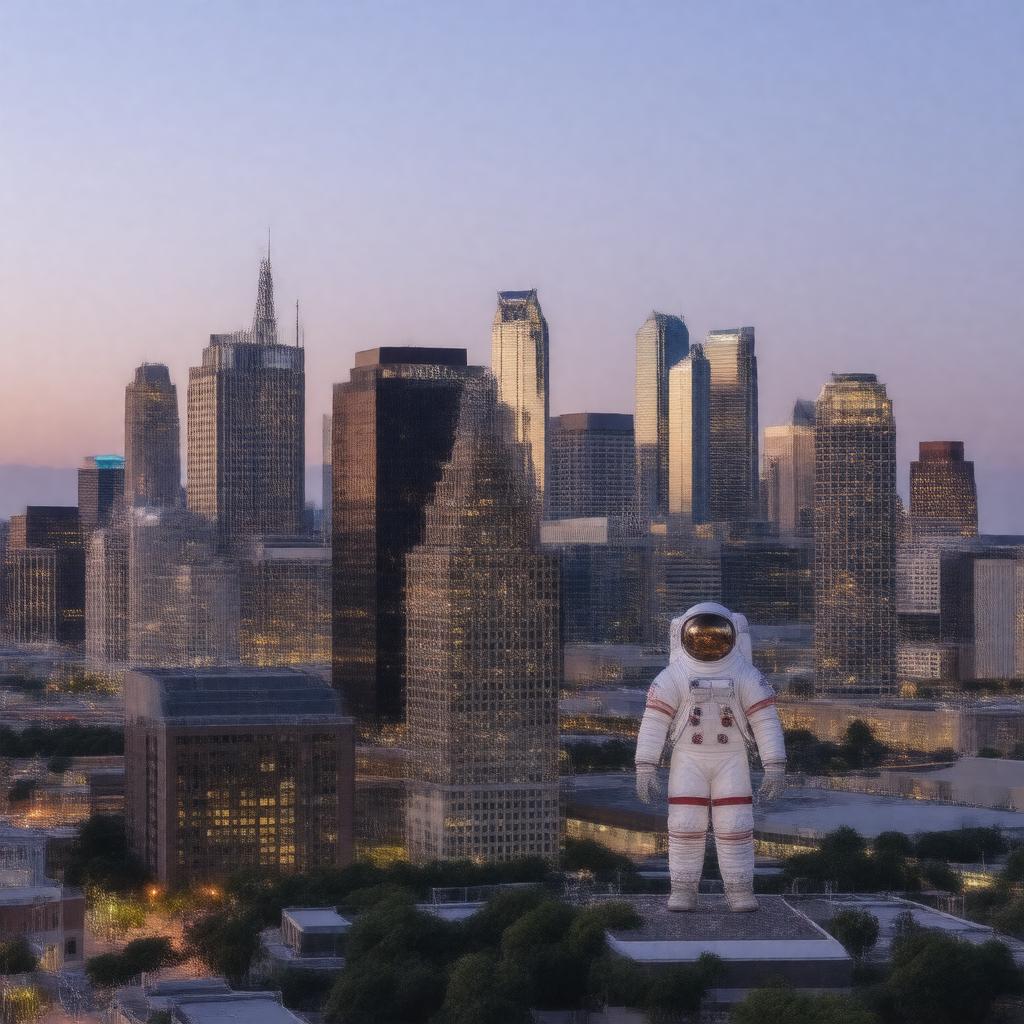 AI-created image of Houston, Texas, USA