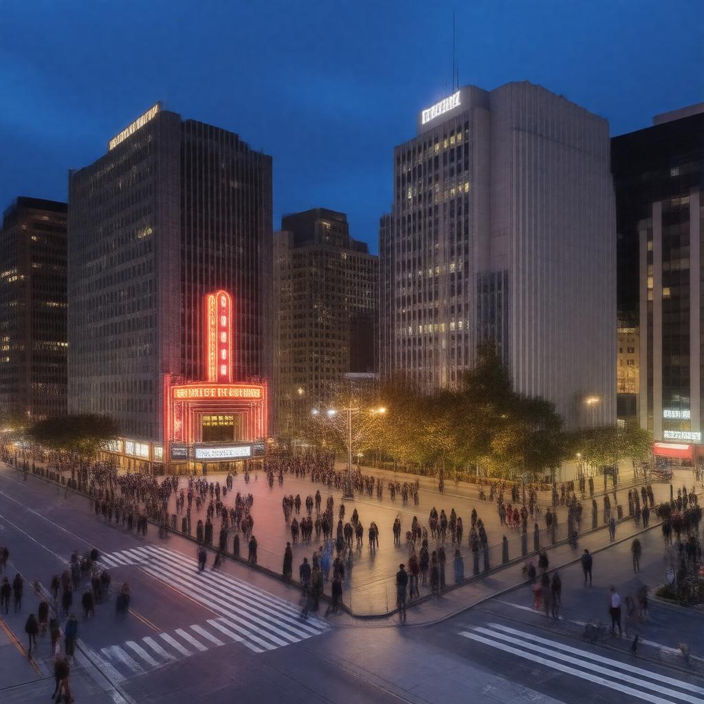 AI-created image of Houston Theater District