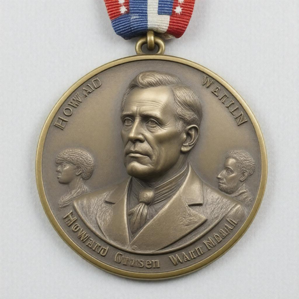 Click to view larger image AI-created image of Howard Crosby Warren Medal
