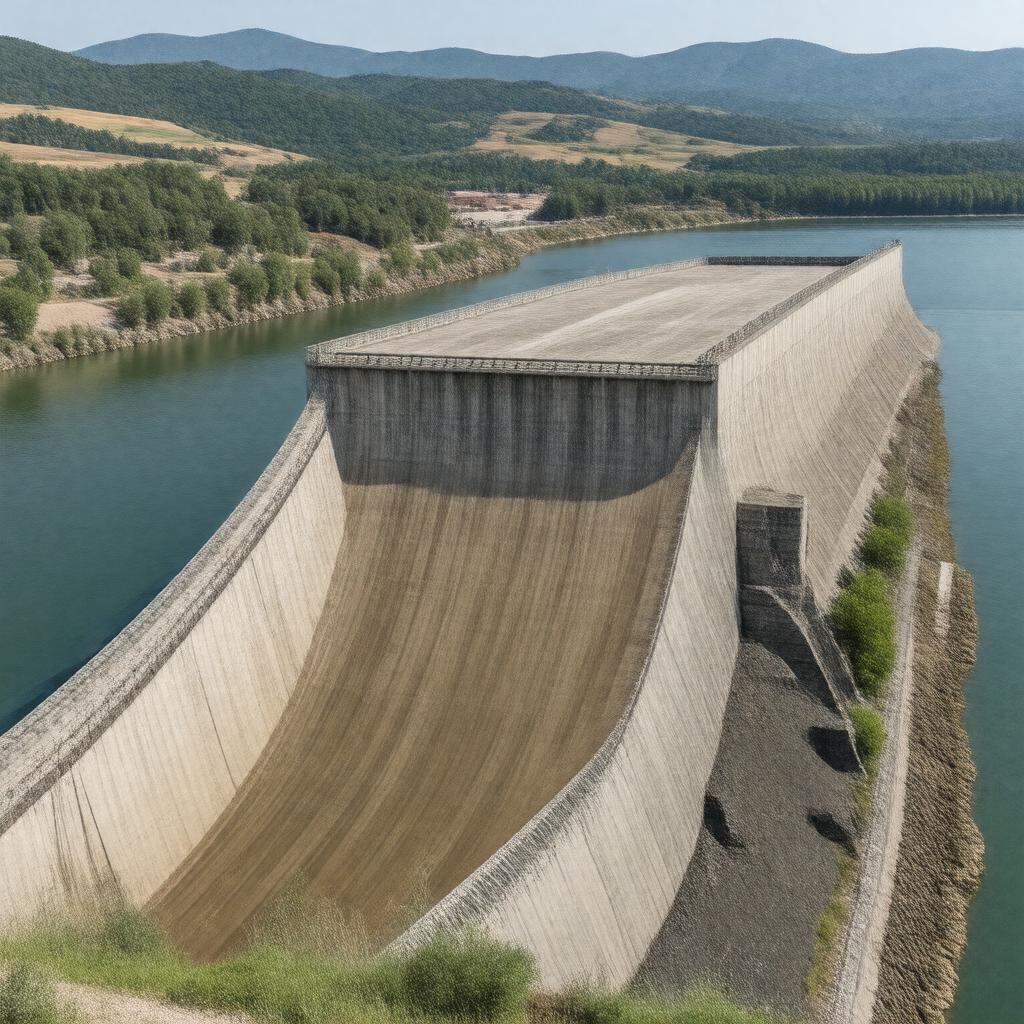 Click to view larger image AI-created image of Howard Dam