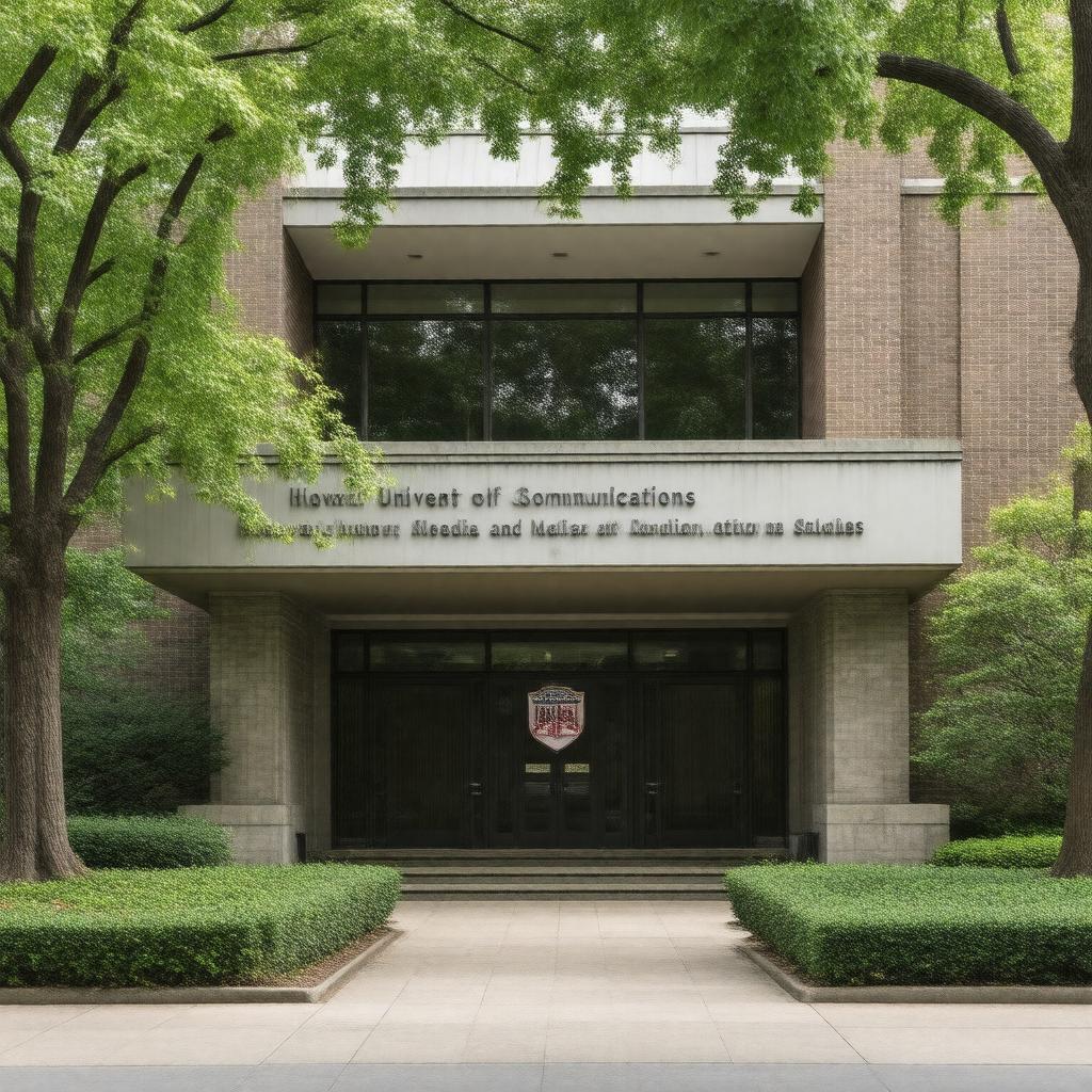 Click to view larger image AI-created image of Howard University School of Communications