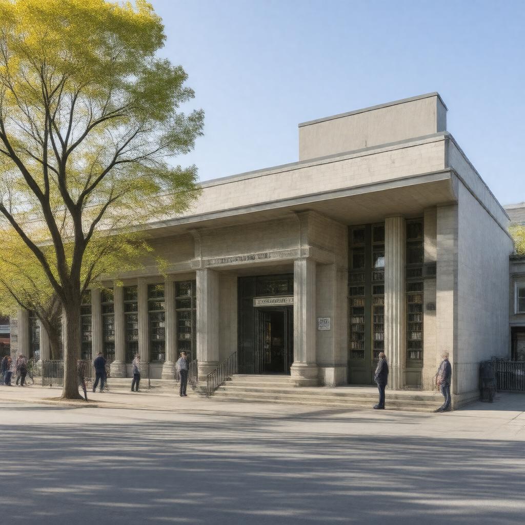 Click to view larger image AI-created image of Howland-Green Library