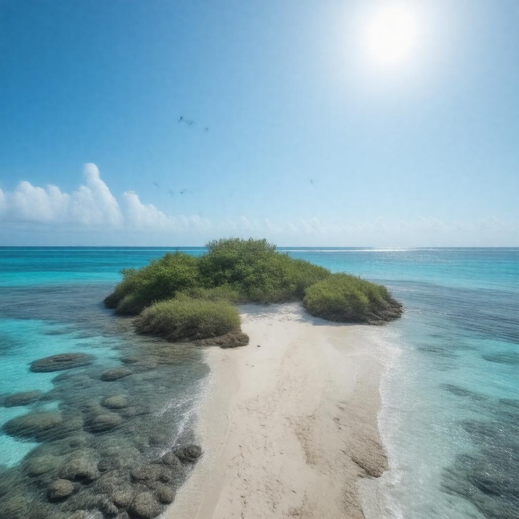 AI-created image of Howland Island