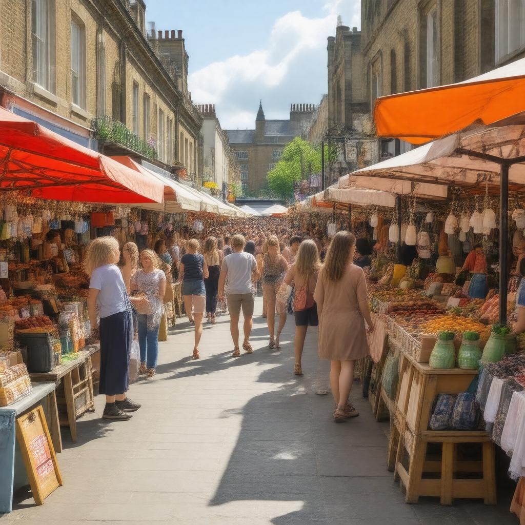 Click to view larger image AI-created image of Hoxton Street Market