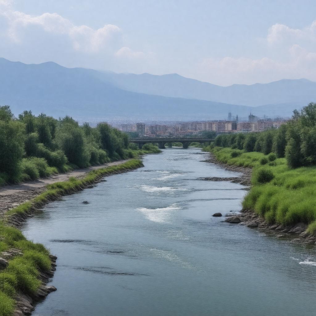 AI-created image of Hrazdan River