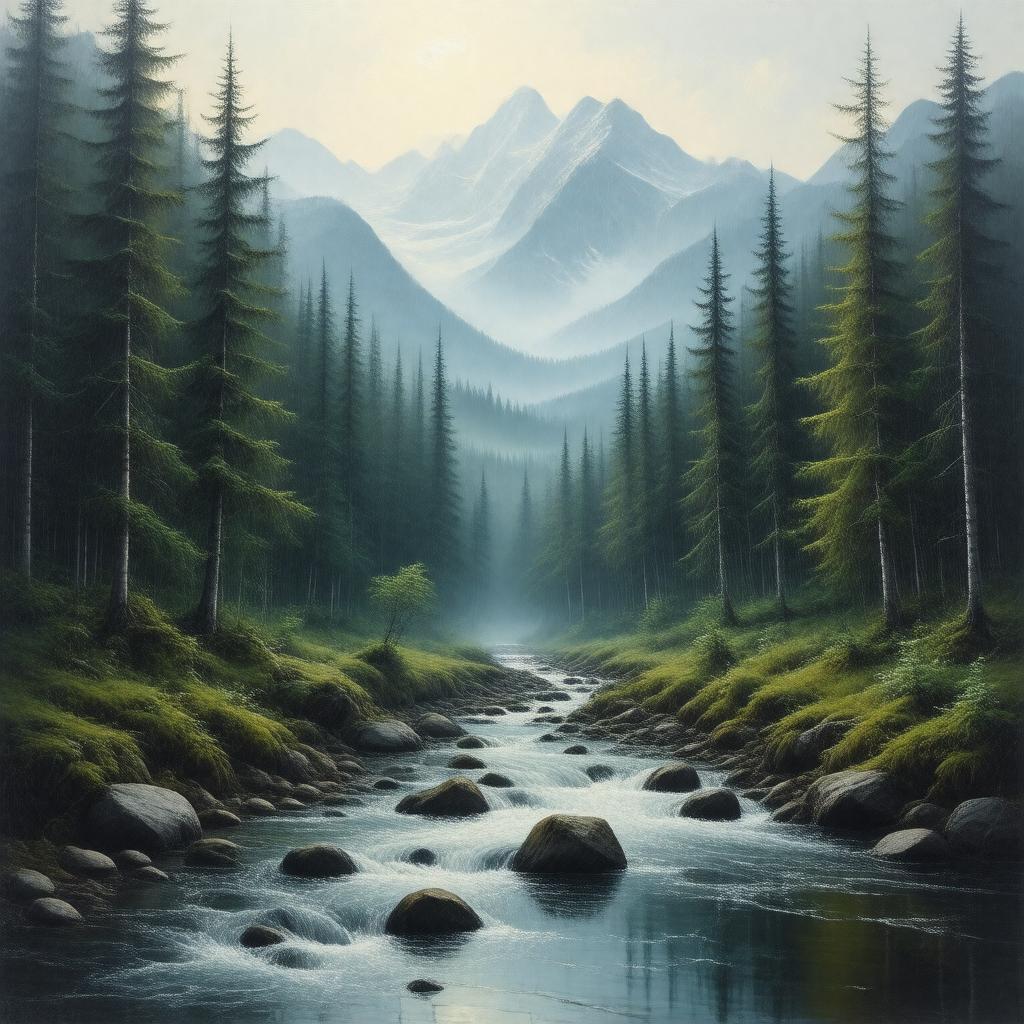 Click to view larger image AI-created image of Hubbard Brook LTER