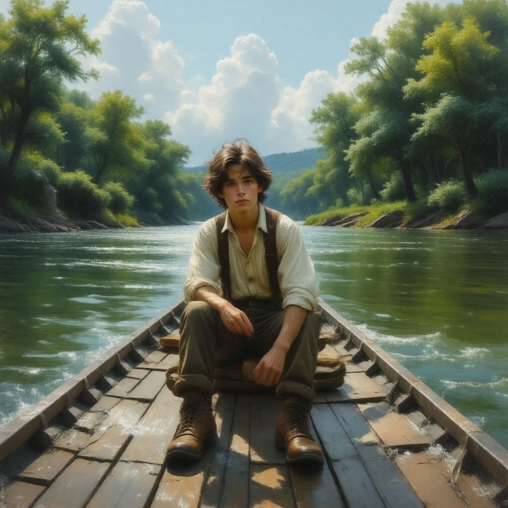 AI-created image of Huckleberry Finn