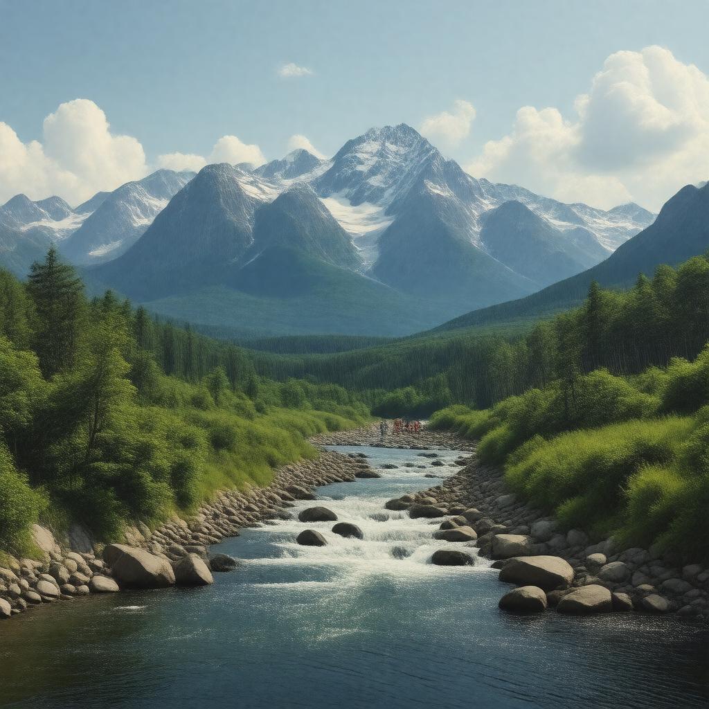 AI-created image of Hudson Highlands