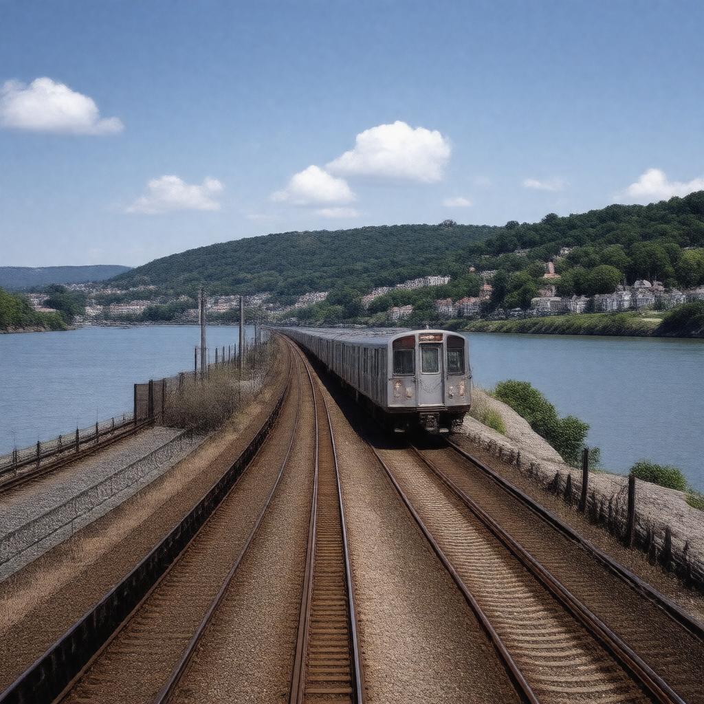 AI-created image of Hudson Line