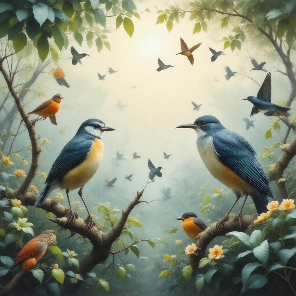 AI-created image of Hudson Memorial Bird Sanctuary