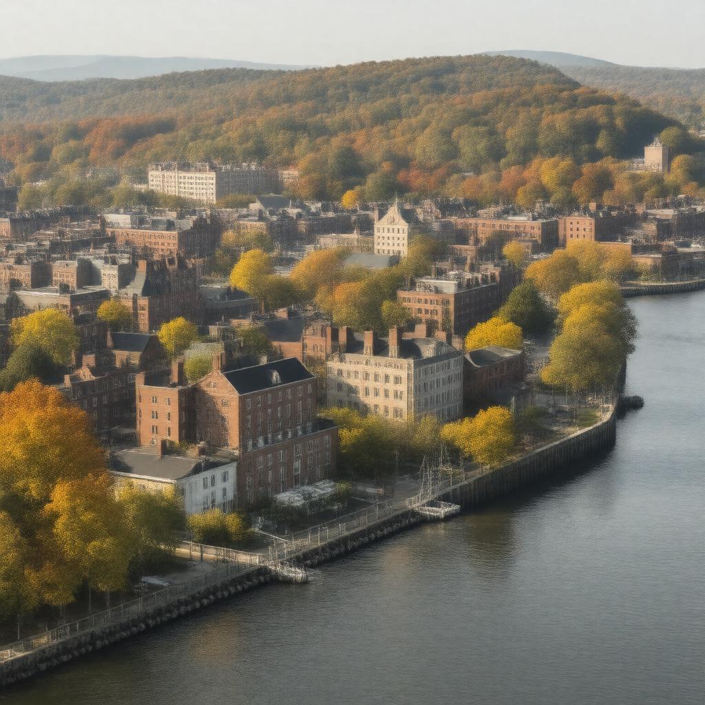 AI-created image of Hudson, New York