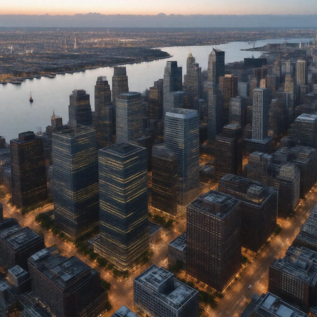 AI-created image of Hudson Yards