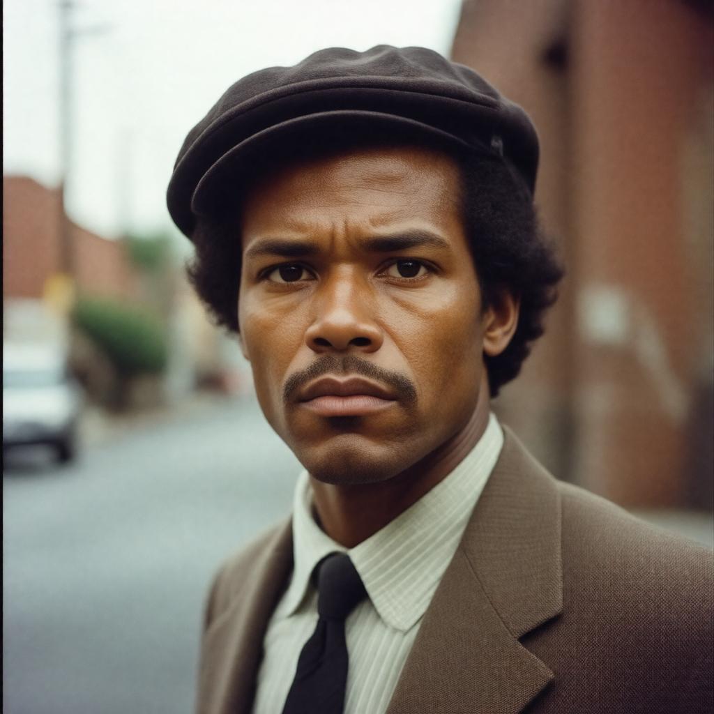 AI-created image of Huey P. Newton