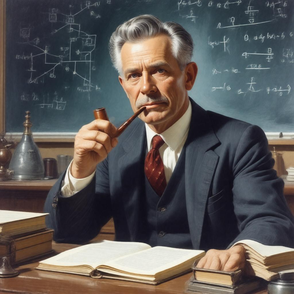 AI-created image of Hugh Everett III