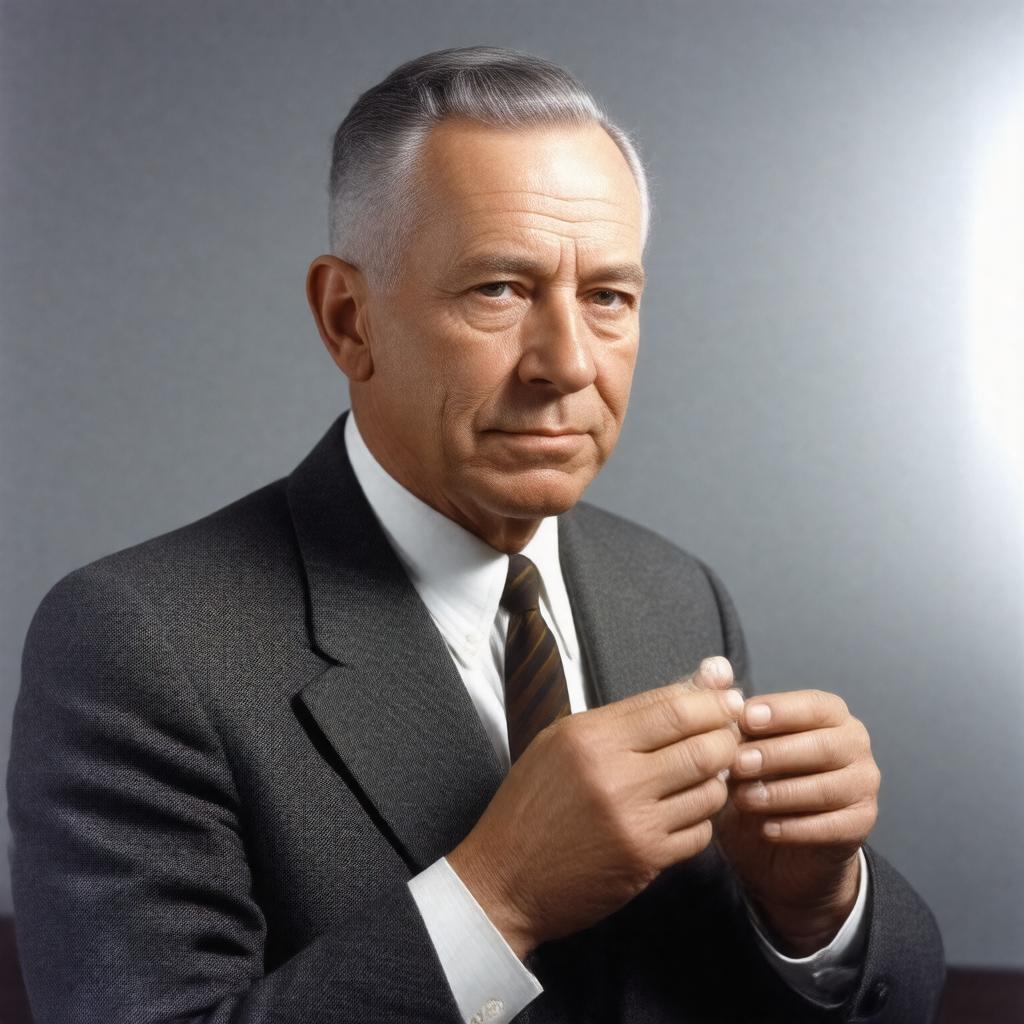 AI-created image of Hugh S. Knowles
