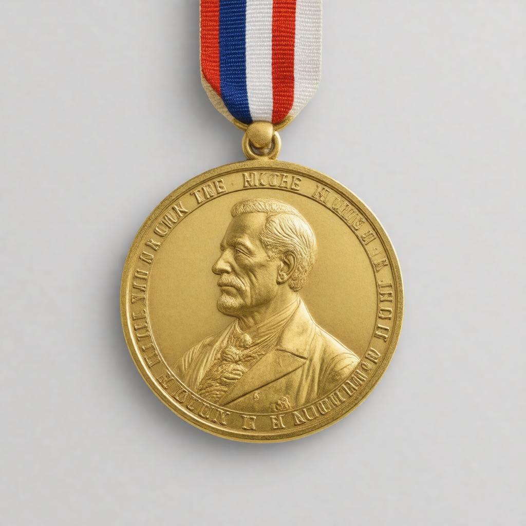 Click to view larger image AI-created image of Hughes Medal