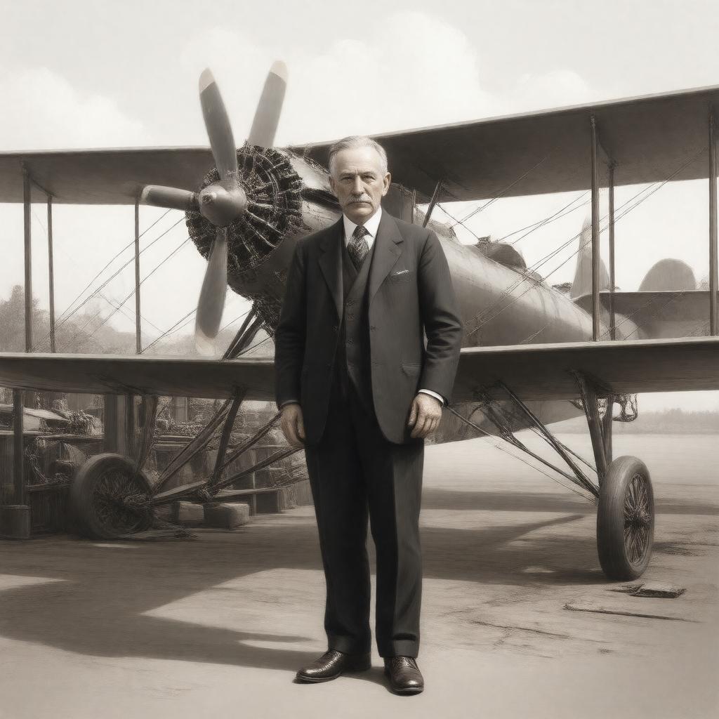 AI-created image of Hugo Junkers