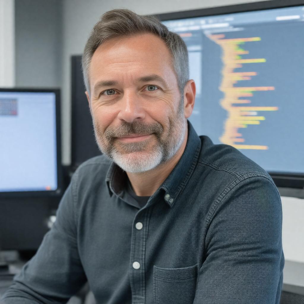 AI-created image of Hugo Larochelle