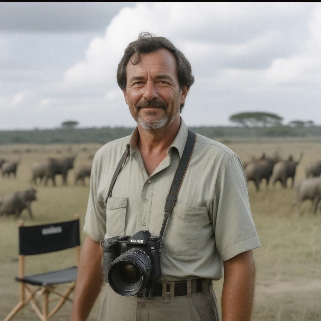 AI-created image of Hugo van Lawick