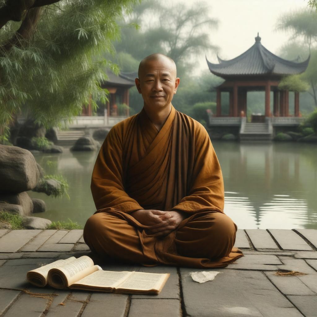 Click to view larger image AI-created image of Huineng