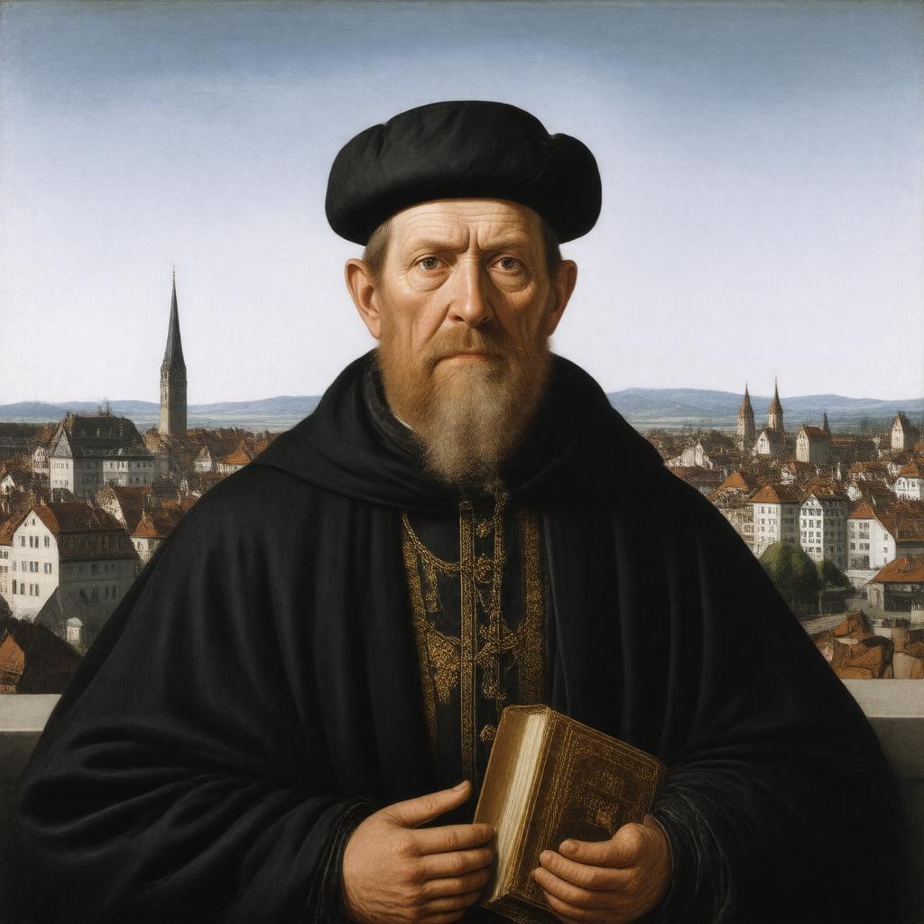 AI-created image of Huldrych Zwingli
