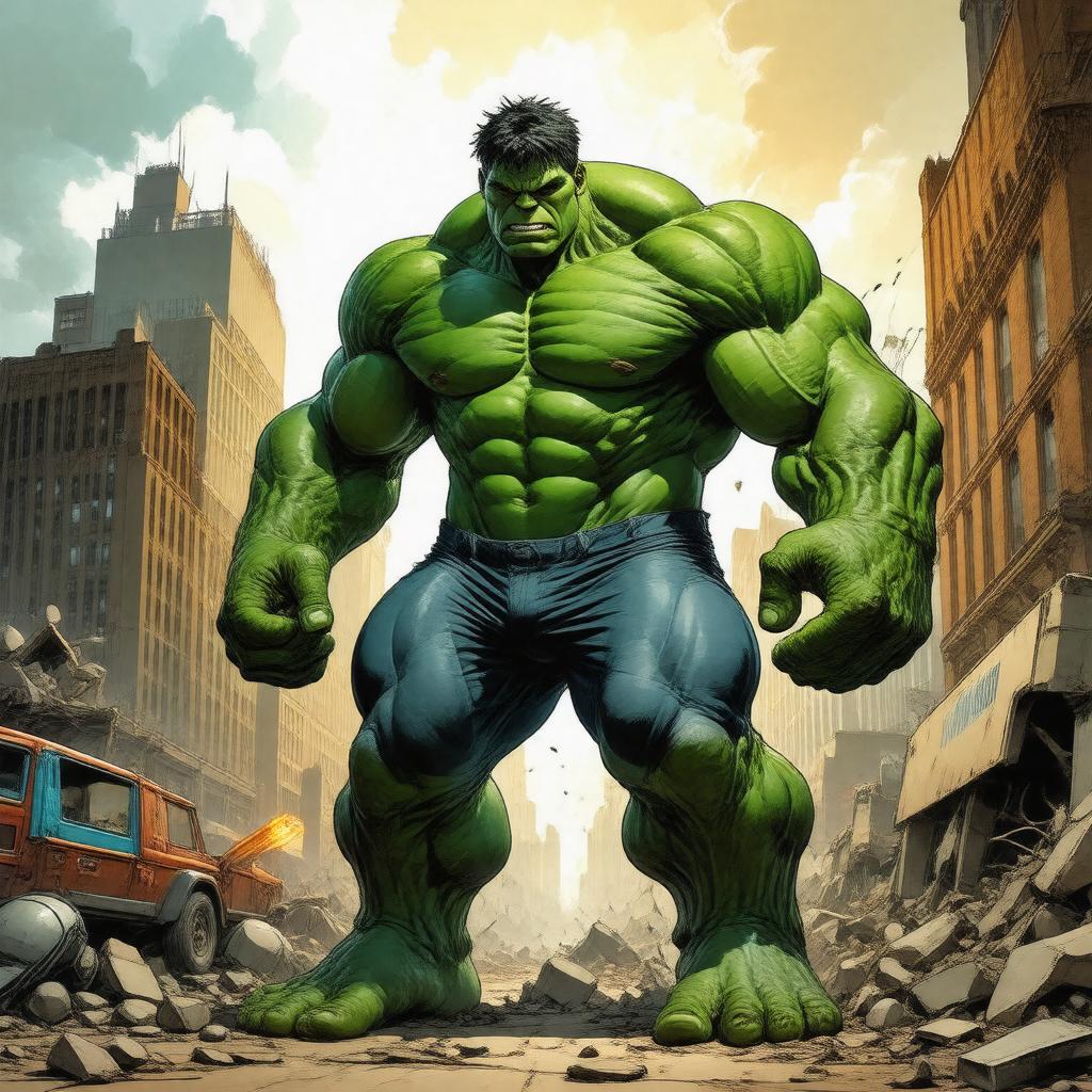 AI-created image of Hulk